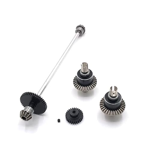 SGREHJDR 144001 Zentralachse Antriebswelle Differential Getriebe Lager Ersatzteile for WLtoys 144001 1/14 RC Auto(Silver Set) von SGREHJDR