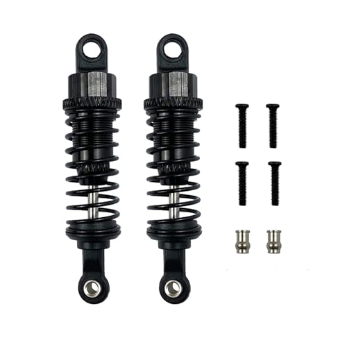 SGREHJDR 2 PCS Aluminium Stoßdämpfer Upgrade Teile for Wltoys A959 A969 A979 K929 & WPL C14 C24 & MN D90 D91 99S Rc Auto Fernbedienung(Zwart) von SGREHJDR