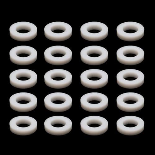 SGREHJDR 20PCS Reibung Pads PTFE Lager Dichtung Unterlegscheibe Hülse Kunststoff Spacer 3/3,17/4/4,76/5/6,35mm for Methanol RC Boot Modell Weich/Hart(Inner Dia. 3.17mm) von SGREHJDR