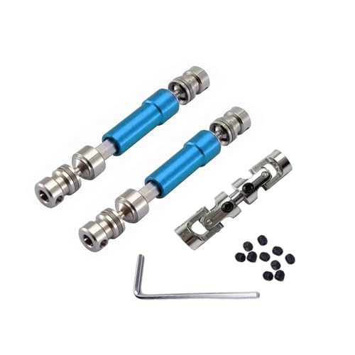 SGREHJDR 3 stücke Metall Antriebswelle CVD Antriebswelle for MN128 MN86 MN86S MN86K MN86KS MN G500 1/12 RC Auto Upgrade Teile Zubehör(Blauw) von SGREHJDR