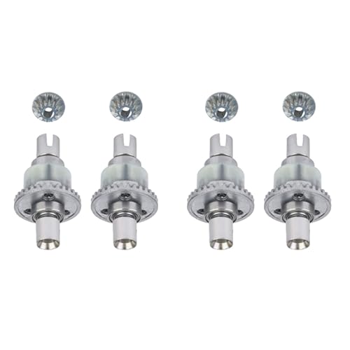 SGREHJDR 4 Set Metall Differential Mit Kegelrad PX9300-07A for Pxtoys Enoze 9300 9301 9302 9303 9304 1/18 RC Auto Ersatzteile von SGREHJDR