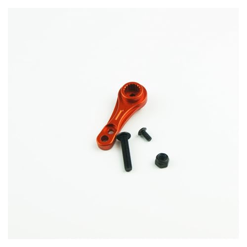 SGREHJDR Aluminiumlegierung 15T 17T Lenkservoarm for Rovan HPI Rovan Rofun Baja 5B 5T Buggy Truck 1/5(15T and 17T Orange) von SGREHJDR