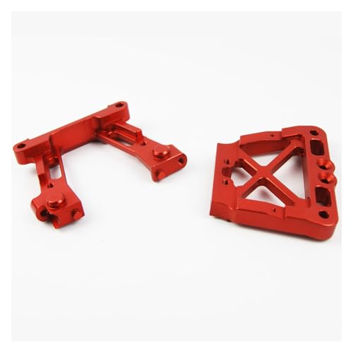 SGREHJDR Aluminiumlegierung vorne hinten Schott for Rovan HPI Rovan Rofun Baja 5B 5T Buggy Truck 1/5(Rear Red) von SGREHJDR