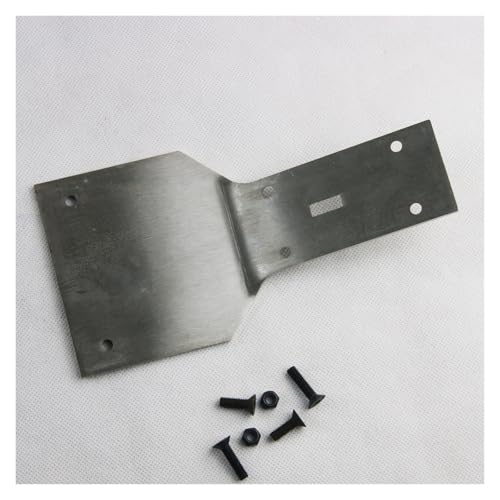 SGREHJDR Edelstahl Front Skid Chassis Plate Bumper for Rovan HPI Rovan Rofun Baja 5B 5T Buggy Truck 1/5 von SGREHJDR