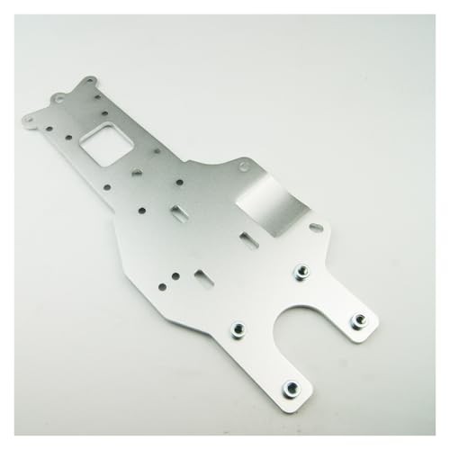 SGREHJDR Hinteres Unterrahmen-Chassis for Rovan HPI Rovan Rofun Baja 5B 5T Buggy Truck 1/5(Silver) von SGREHJDR