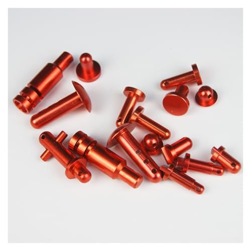 SGREHJDR Körperstifte aus Aluminiumlegierung, Batteriekasten, Heckflügel, Tank, Getriebeabdeckung, Stift, passend for HPI Rovan Baja Buggy 5B SS 5T King Motor 1/5(Orange Kit) von SGREHJDR