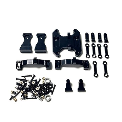 SGREHJDR Metall Balance Chassis Board Wippe Kit for WPL B16 B36 1/16 RC Auto Upgrade Teile Modifiziertes Zubehör(Zwart) von SGREHJDR