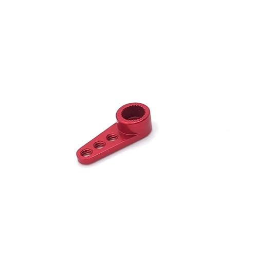 SGREHJDR Metall Upgrade 28T Servo Arm for WLtoys 1/28 284131 K969 K979 K989 K999 P939 P929 RC01 Mini-Q Mini-Z KYOSHO RC Auto Teile(Rood) von SGREHJDR