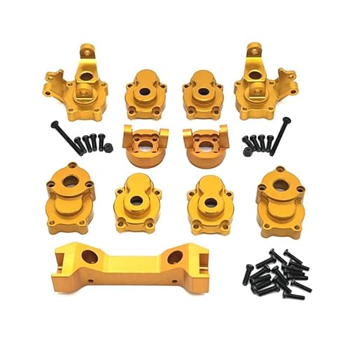 SGREHJDR Metall-Upgrade-Lenkschale, Balken, hintere Schale, Sitz C, Set, for YK4103 YK4082 YK6101 YK4102 RC-Auto-Fernbedienungsfahrzeugteile(Yellow) von SGREHJDR