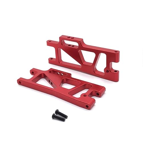 SGREHJDR Metall Upgrade Modifikation Front Lower Swing Arm for WLtoys 104009 12402 12401 12403 12404 12409 RC Auto Teile(Rood) von SGREHJDR