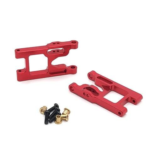 SGREHJDR Metall Upgrade Vorderradschwinge for WLtoys 12427 12423 12428 FY01 FY02 FY03 RC Autoteile(Rood) von SGREHJDR