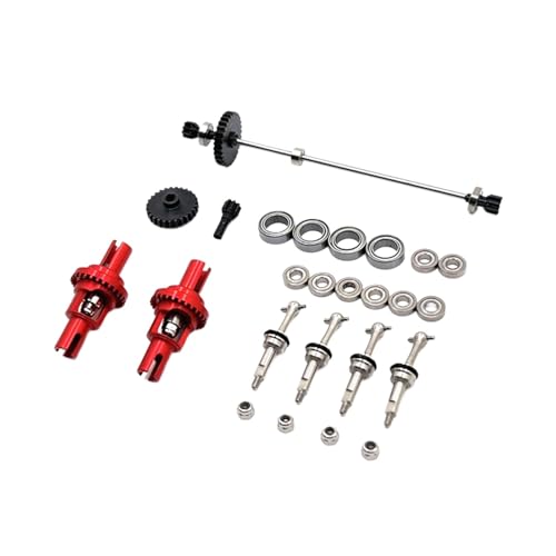 SGREHJDR Modifikationszubehör-Kits, RC-Car-Upgrade-Ersatzkits for Wltoys 284131 K969 K979 K989 K999 P929 P939 1:28(Rood) von SGREHJDR