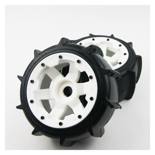 SGREHJDR Sandreifen vorne hinten for HPI Rofun Baja 5T 5SC Rovan SS KM Buggy 1/5(Rear White) von SGREHJDR