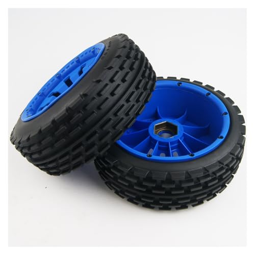 SGREHJDR Vorne Hinten Off Road Reifen Räder for HPI Rofun Baja 5B Rovan SS KM Buggy 1/5 170mm x 60mm 80mm(Front Metal Hex 1) von SGREHJDR