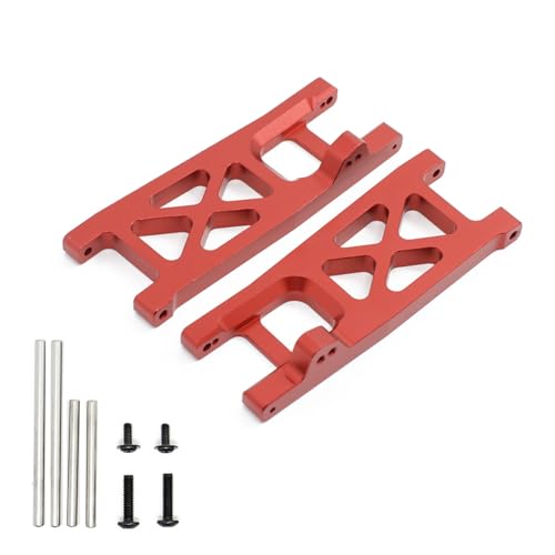 SGREHJDR Vorne Hinten Suspension Arm for 1/10 ECX 2WD Serie Ruckus Torment Axe Brutus Circuit AMP MT RC Auto Upgrade Teile(Rear Arm Red) von SGREHJDR