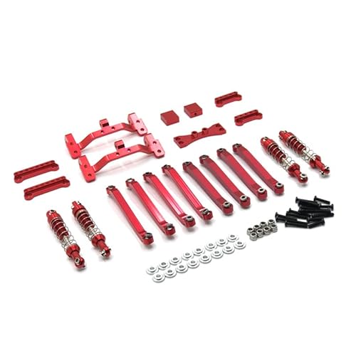 SGREHJDR for MN 1/12 D90 D91 D96 MN98 99S ferngesteuerte Autoteile Metall-Upgrade- und Modifikationsteile(Rood) von SGREHJDR