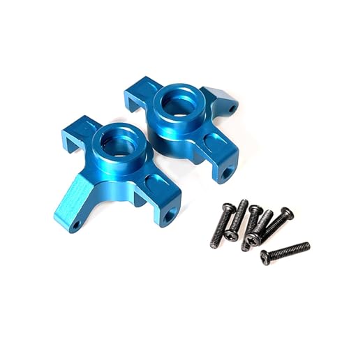 SGREHJDR for Mxj Hyper go 1/14 14301 14302 Fernbedienung Auto geändert zubehör Teile verbesserte Metall lenkung Cup Block(Blauw) von SGREHJDR