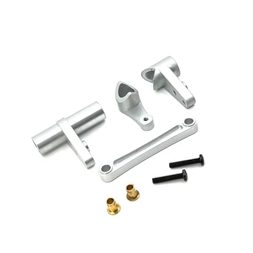 SGREHJDR for Wltoys 1/10 104016 104018 104009 RC Auto Teile Metall Upgrade lenkung baugruppe(Silver) von SGREHJDR