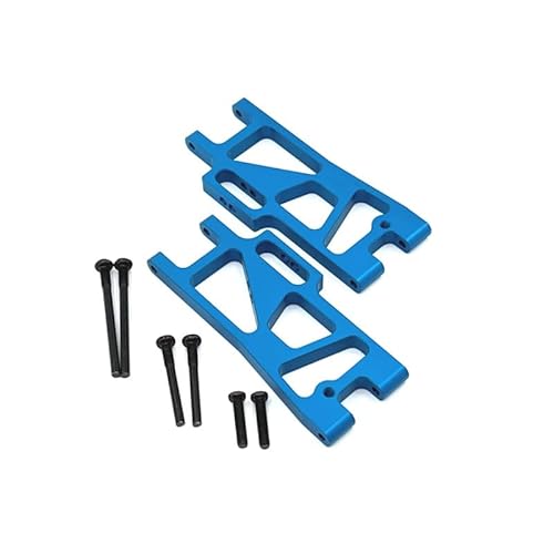 SGREHJDR for Wltoys 1/10 104016 104018 104009 RC Auto Zubehör Metall Upgrade Front Lower Swing Arm(Sky Blue) von SGREHJDR