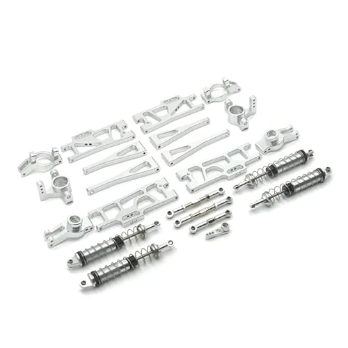 SGREHJDR for Wltoys 104009 12402-A 12409 RC Auto Teile Metall Modifikation Teile Kit Zusammenfassung(Silver) von SGREHJDR