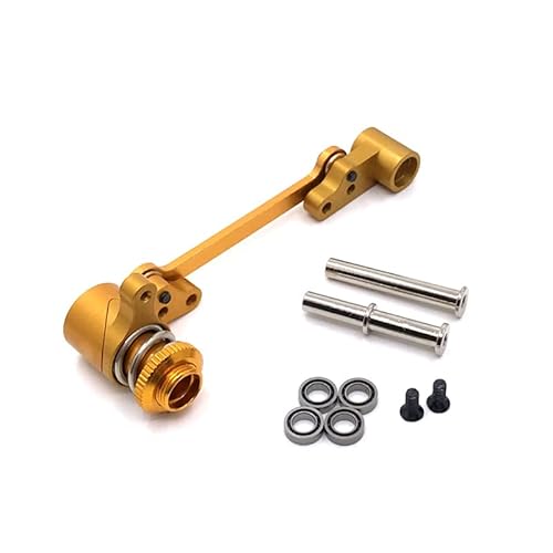 SGREHJDR for Wltoys 144010 144001 02 124016 17 18 19 RC Auto Metall Lenkung Gruppe Montage(Gold) von SGREHJDR