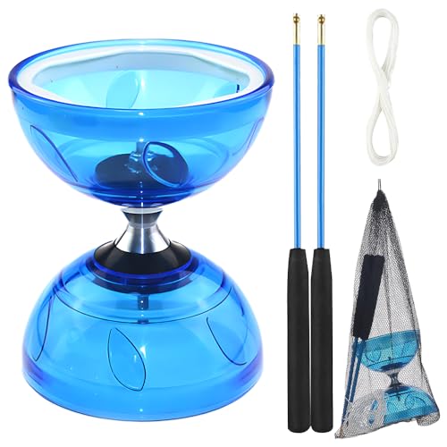 SGZIOO LED Diabolo mit Kugellager Dreifache Lagerung Set, Diabolo Jonglier Set aus Ersatzseil 10m und Profi-Stange, Freiläufer mit Kugellager für Anfänger und Profis und Erwachsene SGZIOO LED Diabolo mit Kugellager Dreifache Lagerung Set, Diabolo Jonglier Set aus Ersatzseil 10m und Profi-Stange, Freiläufer mit Kugellager für Anfänger und Profis und Erwachsene von SGZIOO