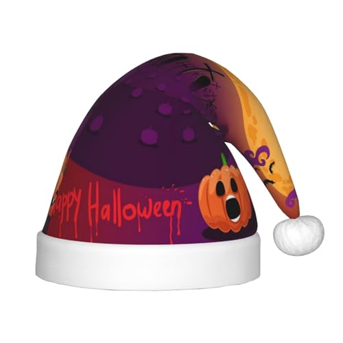 SGZLZBWK Weihnachtsmütze für Halloween, weich, gemütlich, für Kinder, klassischer Urlaubsmütze, Weihnachtsmütze für Neujahrsparty von SGZLZBWK