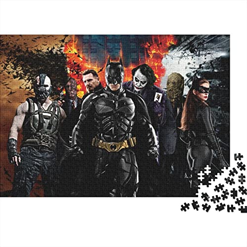 Batman-Puzzles Für Erwachsene 500 Teile Holzpuzzles Bruce Wayne-Puzzle Kreatives Puzzle Wanddekoration Einzigartige Geburtstagsgeschenke 52X38cm von SHAARI