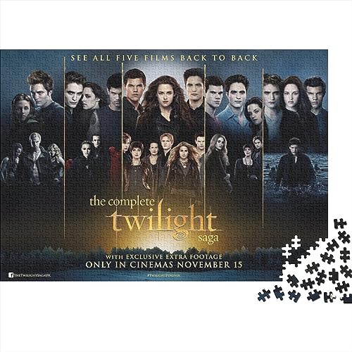 Puzzles Für Erwachsene 1000 Teile The Twilight Saga Kreative Holzpuzzles Für Erwachsene Teenager-Puzzles Herausforderndes Spiel 75X50cm von SHAARI