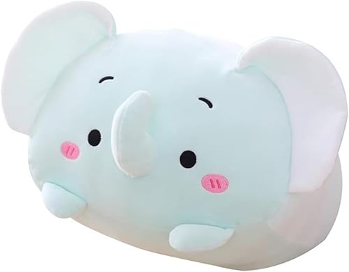 SHANGMAOYO Plüschtier Kissen, 20cm Plüschtier Flauschiges Stofftier Kawaii Bär, Katze Kuscheltier, Gefüllt Spielzeug Geschenk für Kinder Mädchen Jungen (Elefant) von SHANGMAOYO