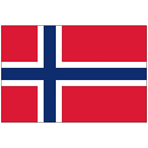 SHATCHI Flag Football Norwegische National Fan-Flagge, Premium-Ösen, 150 cm x 90 cm, Norwegen von SHATCHI