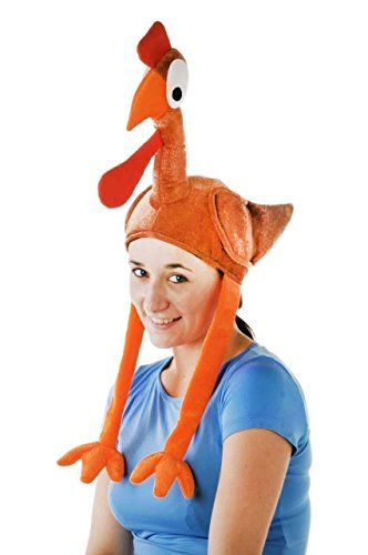 SHATCHI Santa Weihnachtsmütze, Unisex, Truthahn, Hai, Pferd, Kamin, Rentier, Plüsch, Kostüm, Kopfbedeckung, Türkei Gobbler, Einheitsgröße von SHATCHI