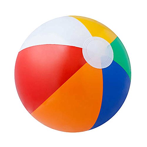 SHATCHI 4 x 50,8 cm Strandball, aufblasbar, Regenbogenfarben, Urlaub, Schwimmbad, Party, Spielzeug, aufblasbar, Sommer, Outdoor-Spiele von SHATCHI