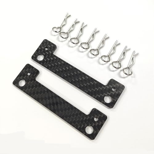 SHEAWA Rc Car Body Mounts Conversion Parts Carbon Fiber Magnet Mounting Plate Parts and Accessories For Tamiya XV01 TT01 TT02 von SHEAWA