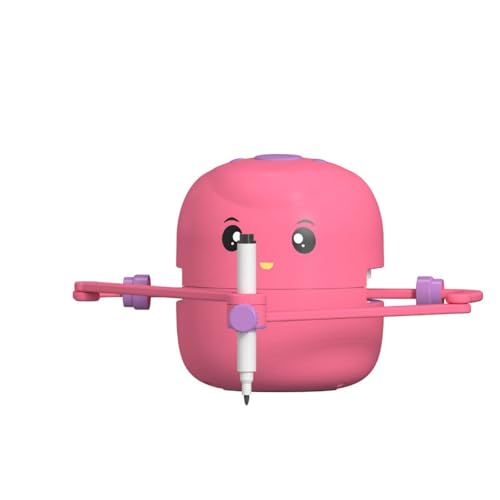 SHENSE Zeichenroboter für Kinder mit 100 Karten Roboter Kinder Spielzeug Sprachinteraktiver Zeichenprojektor Wiederaufladbar Lernspielzeug für ab 4 5 6 7 8 9 10Jahren (Pink) von SHENSE