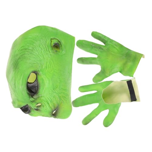 SHERCHPRY 1 Satz Alien-horror-geister- -kapuze Alien- Für Erwachsene Maskerade Halloween- Led Halloween-alien-kostüm Maskenmaske Arzt Gruselig Emulsion von SHERCHPRY