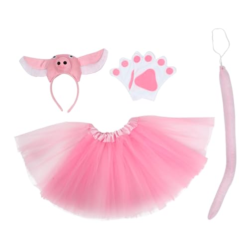 SHERCHPRY 1 Satz Schweinchen Kostüm Partykleidung für Cosplay-Rock für Cosplay -Kostüm Cosplay-Kleidung Bühnenshow-Kostüm für Gazerock für Mädchen tuch Stoff Rosa von SHERCHPRY