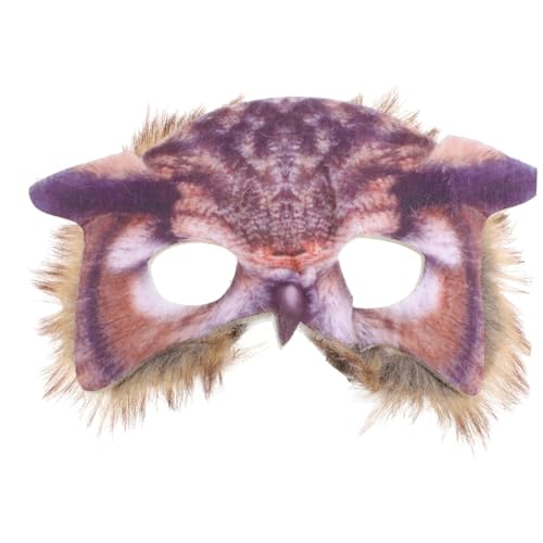 SHERCHPRY 1stk Stofftiermaske Wolf Skelettmaske Eule Kostüm Mund Neuartige Cosplay-maske Maskerade Masken Halloween-maske Halloween- Led-maske Halbmaskendekor Vlies von SHERCHPRY