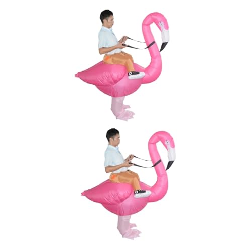 SHERCHPRY 2 Stück Aufblasbare Flamingo Kleidung Aufblasbares Partykostüm Flamingo Party Outfit Party Ausgefallene Kleidung Flamingo Kostüm von SHERCHPRY