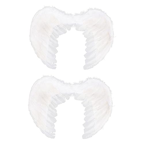 SHERCHPRY 2 Stück Engelsfederflügel Cosplay-flügel Babyflügel Kostüm Flügel Weiß Eisendraht SHERCHPRY 2 Stück Engelsfederflügel Cosplay-flügel Babyflügel Kostüm Flügel Weiß Eisendraht von SHERCHPRY