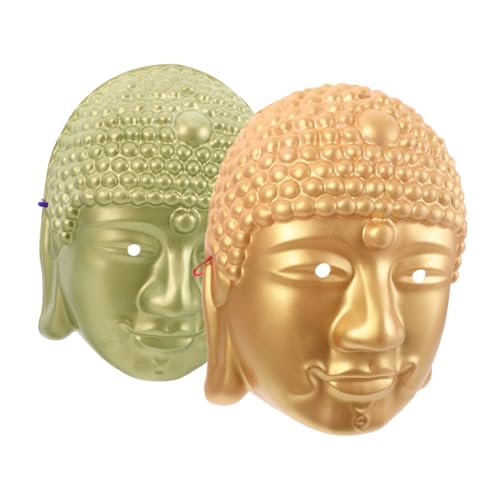 SHERCHPRY 2 Stück Buddha- Für Halloween Dekorative Masken Gruseliges Design Für Maskenkostüme von SHERCHPRY