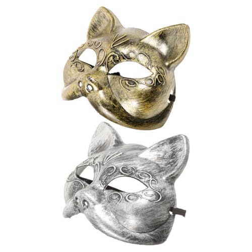 SHERCHPRY 2St Fuchs Maske faschings maske gesichts maske Tiermaske halloween maske Masken Sammlung Partei liefert Maske Fuchs Requisiten Maskerade-Maske für Frauen kreative Maske Plastik von SHERCHPRY