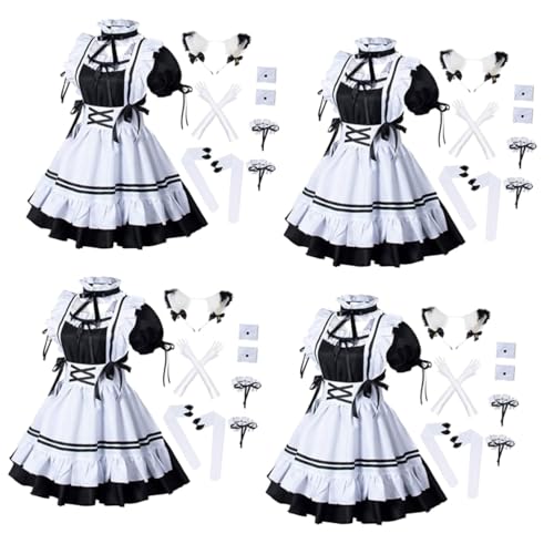 SHERCHPRY 4 Sätze - Anzüge Für Frauen Kleid Für Mädchen Cosplay-kleid Jugendlich Mädchen Kleider Kleid Für Jugendliche Mädchen Frauenkleid Polyesterfaser (polyester von SHERCHPRY