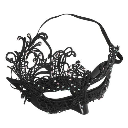 SHERCHPRY Damen Halbgesichts-Spitzenmaske mit Elastischem Band Verstellbar für Halloween Maskenball Karneval und Kostümparty Vielseitiges Accessoire für Vintage Moderne Outfits SHERCHPRY Damen Halbgesichts-Spitzenmaske mit Elastischem Band Verstellbar für Halloween Maskenball Karneval und Kostümparty Vielseitiges Accessoire für Vintage Moderne Outfits von SHERCHPRY