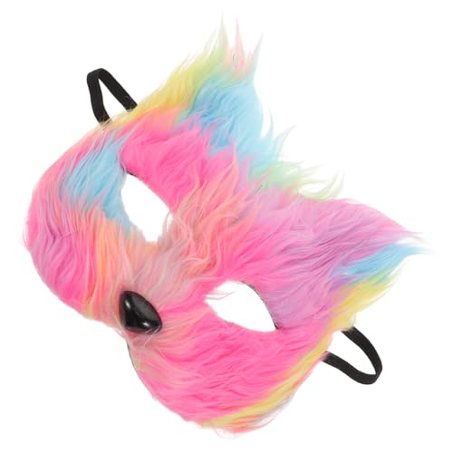 SHERCHPRY Fellige Fuchsmasken Halbgesichts-katzenmaske Halloween Cosplay Tierkostüm Accessoire für Maskenball Karneval Party SHERCHPRY Fellige Fuchsmasken Halbgesichts-katzenmaske Halloween Cosplay Tierkostüm Accessoire für Maskenball Karneval Party von SHERCHPRY