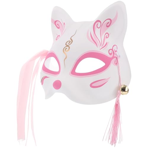 SHERCHPRY Fuchs Maske Halloween-Maske Halloweenmaske Cosplay-Maske Künstlerische Maske Maskenball-Maske Plüsch japanische Maske Weihnachtsstrumpffüller Fuchs Halbmaske Tengu-Maske Plastik von SHERCHPRY