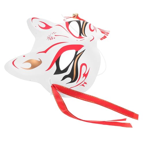 SHERCHPRY Fuchs Maske Halloween-Maske Halloweenmaske Maskenparty Handgemalte Maske Verkleidungsmaske Cartoonmaske Mädchenmaske Fuchsmaske bemalte Maske japanische Maske Tiermasken Plastik von SHERCHPRY