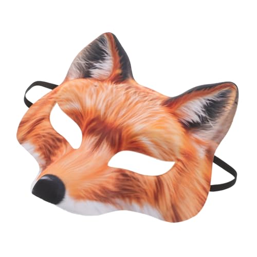 SHERCHPRY Fuchs-halbgesichtsmaske aus Robustem Material Realistische Tierkostüm-maske für Karneval Halloween Maskenball Vielseitig Einsetzbar für Erwachsene SHERCHPRY Fuchs-halbgesichtsmaske aus Robustem Material Realistische Tierkostüm-maske für Karneval Halloween Maskenball Vielseitig Einsetzbar für Erwachsene von SHERCHPRY