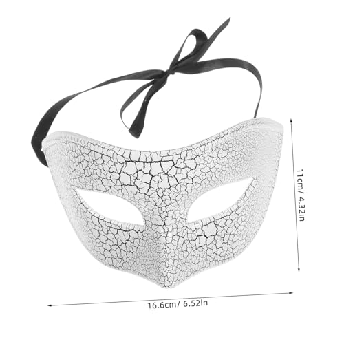 SHERCHPRY Gesichtsmaske Halloween mit Gruseligem Rissmuster Offene Gesichtsmaske für Damen und Herren Langlebiges Kostümzubehör für Maskenball Cosplay und Halloween-party SHERCHPRY Gesichtsmaske Halloween mit Gruseligem Rissmuster Offene Gesichtsmaske für Damen und Herren Langlebiges Kostümzubehör für Maskenball Cosplay und Halloween-party von SHERCHPRY