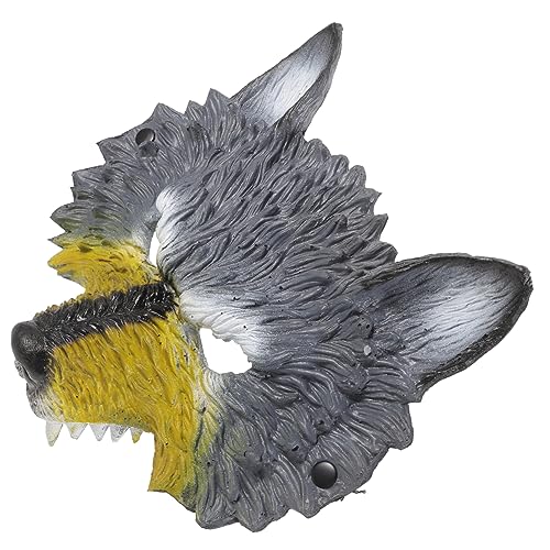 SHERCHPRY Halloween Wolfskopf Wolfsmaske Partymaske Maskerade-party-maske Tierische Maske Glückselige Maskerade Kuh-maske Maskerademaske Halloween-maske Kostüm Dinosauriermaske Masken Pu von SHERCHPRY